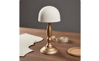 Half Dome Hat Stand Detachable Fabric Hat Gilded Base Metal Base Canvas Headwear Display Stand for Retailers, Boutique