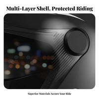 Double Visor Half Helmet 3C Certified Double Visor Helmet Anti-Fog Guarding Headwear for Men, Women, Commuting, City Riding