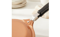 Non-Stick Double-Sided Pan Easy to Clean Folding Omelette Pan Even Heating Cookware Dishwasher Safe for Breakfast