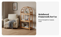 Ladder Design Arched Multi-Level Plant Stand Space Saving Arched Top Shelving Unit Sturdy & Stable Display Shelf Large Capacity for Home Decorators, Decor Enthusiasts, Homeowners, Balcony, Sunroom, Living Room, Bedroom