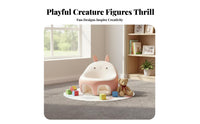 Ergonomic Design Soft Creature Sit-Me-up Non-Slip Bottom Dinosaur-Shaped Baby Lounger Skin-Friendly Infant Support Seat Easy to Clean for Infants, Toddlers, Parents, Playroom, Play Time, Living Room, Mealtime