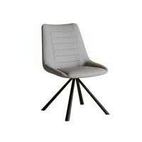 Modern Design Upholstered rotate Chair Soft Upholstery rotate Chair with X-Frame Legs Comfortable padding Seating Furniture Ergonomic Backrest for Adults, Homeowners, Remote Workers, Dining Room, Kitchen, Home Office, Bedroom