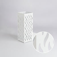 Decorative Metal Umbrella Stand Space-Saving Umbrella Stand with Cutouts Tall Organizer Freestanding for Lobby