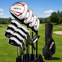 Men's Right Handed Golf Club Set with Headcovers Driver & Golf Bag