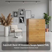 Modern Simple Design Multi-Level Drawer Chest Large Capacity Storage Furniture Sturdy and Long-Lasting Home Furnishing Easy to Clean for Families, Homeowners, Adults