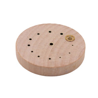 Unfinished Wood Watch Repair Base Copper Tube Beech Wood Base Uncoated for Bench Support