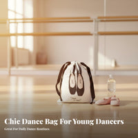 Portable Ballet Shoe Bag Travel-Friendly Pointe Shoe Bag Stylish Design for Children, Ballerinas