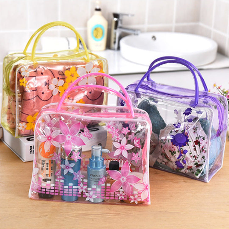 Waterproof Transparent Toiletry Bag Large Capacity Travel Cosmetic Organizer for Women