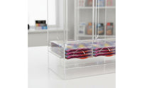 Multi-Compartment Card Display Box Scratch Protection Trading Card Storage Box Modern Minimalist Design for Desk, Shelf
