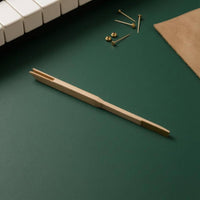 Deer Leather Piano Pin Polishing Tool Maple Wood Piano Pin Maintenance Stick Suede-Covered Instrument Care Unfinished