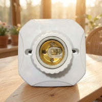 Table Lamp and Ceiling Light Fitting for Home, Versatile Pendant Light with E27 Lamp Holder, High Temperature Resistance E27 Bulb Holder, 1 Pack