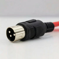 Short 5-Pin MIDI Cable Straight-Through 5-Pin DIN MIDI Cable Compact Low-Clutter for Keyboardists, Musicians, Producers, Synthesizer, Studio, Desktop