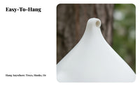 Weather-Resistant Hanging Bird Feeder Easy to Clean Outdoor Birdfeeder Rust-Proof for Backyard, Patio