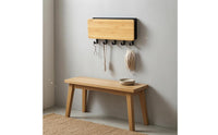 Compact Wall-Mounted Key Organizer Slim Home Storage Space Saving