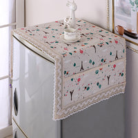 Refrigerator Washing Machine Dust Cover with Storage Pockets