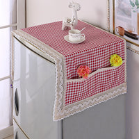 Refrigerator Washing Machine Dust Cover with Storage Pockets