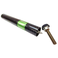 Adjustable Length Telescopic Cue Extension Threaded Adapter Carbon Fiber Cue Extender Aluminum Alloy Billiard Stick Extension Glossy Finish