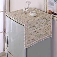Refrigerator Washing Machine Dust Cover with Storage Pockets