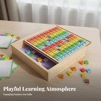 Develops Fine Movement Skills Alphabet Board Game Board Child-Safe ABC Board Game Board Natural Wood for Toddlers, Preschoolers