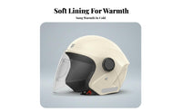 Complete-Coverage Helmet 3C Certified Helmet Warm Lining Secure Headwear for Transportation User S, Adults, Winter, Daily Commuting, Outdoor