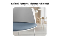 5 Pieces Space-Saving 4-Seater Round Kitchen Suite Multi-Purpose Table and Chair Set Modern Design Dining Group Easy to Clean for Apartment Dwellers, Small Business Owners, Homeowners, Reception Area, Office, Cafe, morning meal corner