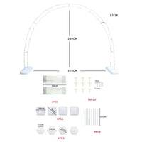 Balloon Arch Stand Kit Double-Layer Balloon Arch Frame Kit Sturdy Decorations for Weddings, Birthday Parties