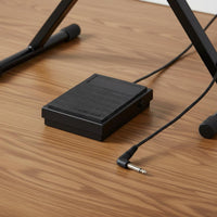 Polarity Switch Sustain Pedal Non-Slip Design MIDI Keyboard Pedal Long-Lasting Metal Construction Universal Keyboard Footswitch