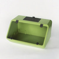 Reptile Enclosure with Sloped Front Ventilated Acrylic Terrarium with Mesh Top Reptile Tank Enclosure Transparent