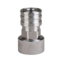 Stainless steel Hose Adapter Knurled Grip Push-to-Connect Hose Fitting Easy Instant Connection Plumbing Part