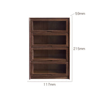 Dollhouse Storage Cabinet Wooden Miniature Display Cabinet Rectangular Cupboard for Miniaturists