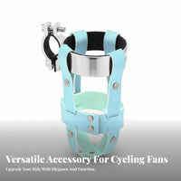 Adjustable Clamp Cycle Cup Holder Easy Installation Bike Cup Holder Non-Slip Grip for Commuters, Seniors, Commuting, Leisure Rides