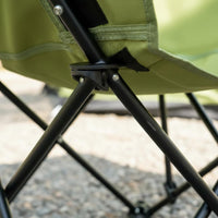 Easy Setup High Back Camping Chair Ergonomic Design High Back Folding Chair Stable Structure Breathable Material for Artists, Fishermen, Fishing, Backyard