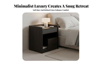 Italian-Inspired Single-Drawer End Table Minimalist design Nightstand Modern Design Bedside Cabinet Storage Solution for Homeowners, Apartment Dwellers, Students, Guest Room, Office, Entryway