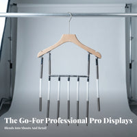 Invisible Garment Hanger Long-Lasting Telescopic Photo Display Hanger Invisible Dress Form Strong Load-Bearing Lightweight Silver for Photography