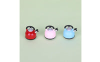 Dollhouse Kettle Colorful Set Dollhouse Tea Kettle Vintage Style 1:12 Scale Teapot for Kids, Pretend Play