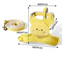 Cat Harness and Leash Set with Chest Strap, Polyester Walking Gear, Adjustable Set for Outdoor Pet Use