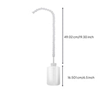 Narrow-Spout Press Watering Bottle with Bent Neck Translucent Press Bottle with Long Nozzle Visible Markings Sturdy for Tight Growing Areas