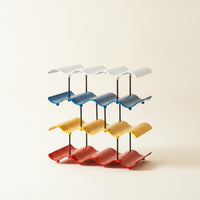 Compact Cup Storage Rack Sturdy Mug Rack with Wavy Tiers Stylish Desktop Cup Organizer Easy to Clean for Kitchen