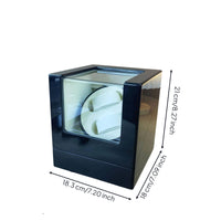 Automatic Watch Winder with Drawer Glossy Dual Watch Winder Safeguarding Quiet for Bedside Table