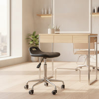 Height-Adjustable Stool Mobile Stool with a Gas Lift Chair Easy-to-Clean Furniture Stable for Professionals, Office, Workshop