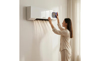2000W Wall-Mounted Electric Heater White Electric Wall Heater Black Grille Home Heating Rectangular