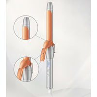 Clamp Curling Iron Anti-Scald Ceramic Curling Iron Hair Curler Adjustable Temperature for Women, Home Styling, Salon