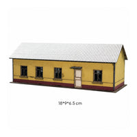 Miniature Station Building Assembly Kit Historic Railway Station Building Display Collectible for Collectors