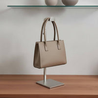 Handbag Display Stand Sturdy & Stable Stainless Steel Purse Rack Floor Standing Bag Rack Minimalist Design Countertop Bag Hanger