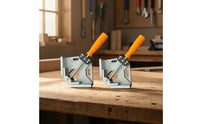 2 Pieces Aluminum Alloy 90 Degree Corner Clamp Lightweight Corner Clamp with Single Handle Compact Clamping Square Long-Lasting for Woodworking