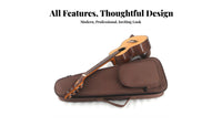 Padded Ukulele Bag 600D Oxford Material Padded Ukulele Backpack Musical Instrument Accessory Waterproof Dual-Mode Carry