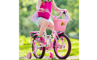 Storage Kids Bike Basket Set Colorful Wicker Bike Basket Long-Lasting Large Capacity