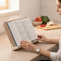 Multi-functional Desktop Book Holder Reading Stand with Phone Holder for Students and Laptops