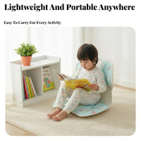 spine Support Plush Character Lounger Ergonomic Design children's Furniture Soft and Comfortable Floor Chair Lightweight for Toddlers, Students, Preschoolers, perusing Corner, on the Bed, Dorm Room, Playroom