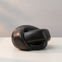 Ceramic Tissue Box Holder Decorative Knot Tissue Box Cover Modern Dispenser for Office